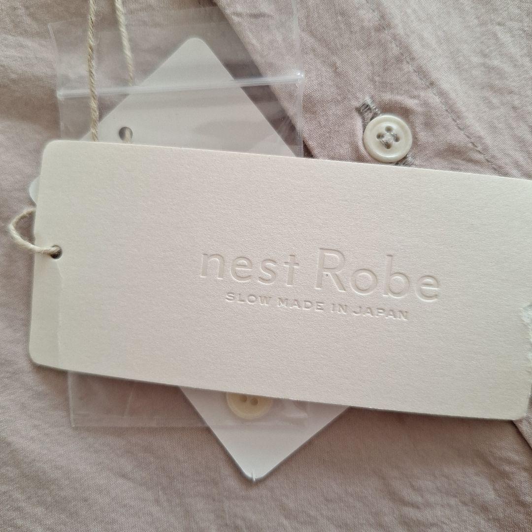 新品✨春色　nest Robe　ネストローブ　ロングシャツワンピース