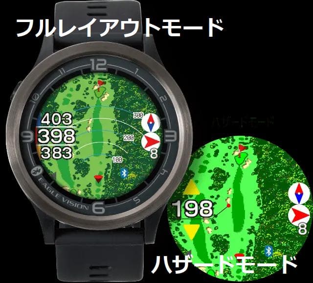 ゴルフ 距離計 腕時計 GPS ナビ EAGLE VISION ACE PRO