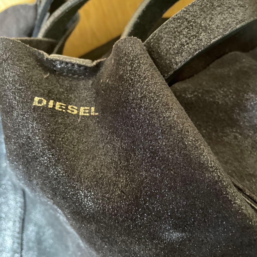 DIESEL スエードレザートートバッグ 黒