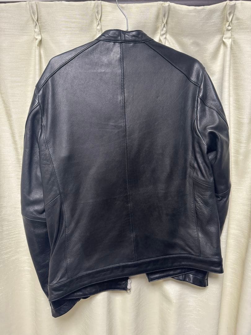 BEAUTY & YOUTH ブラックレザーシングルライダース L