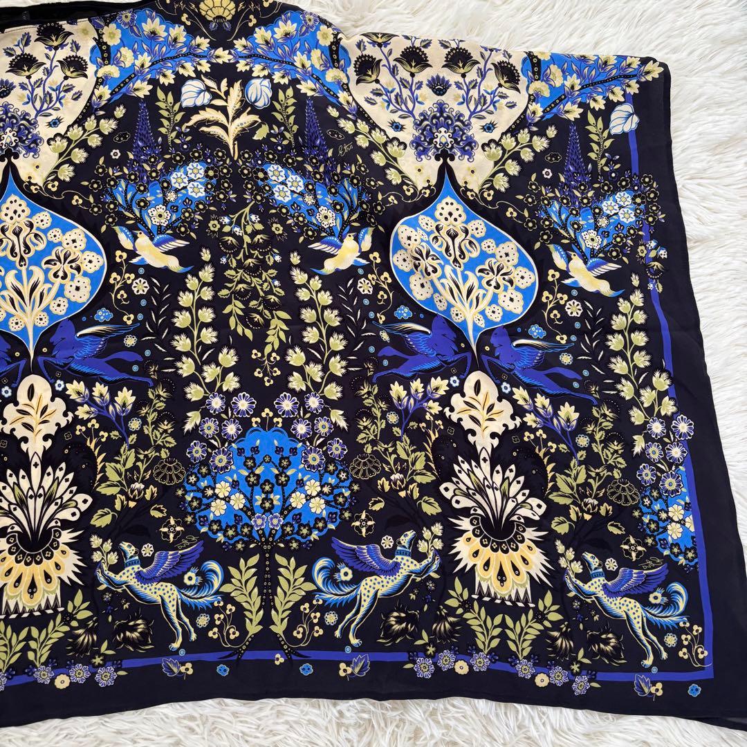 ETRO エトロ ペイズリー柄 シルク ポンチョ ケープ 総柄 フリーサイズ