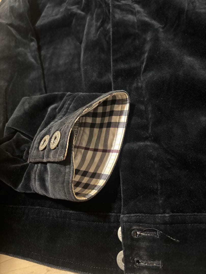 BURBERRY BLACK LABEL シャドーベロア ジャケット　Mサイズ