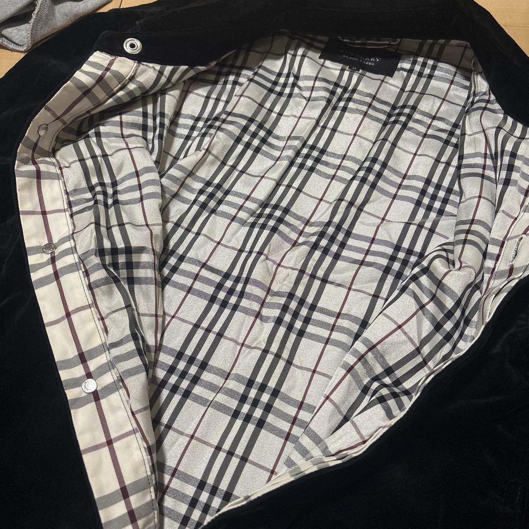 BURBERRY BLACK LABEL シャドーベロア ジャケット　Mサイズ