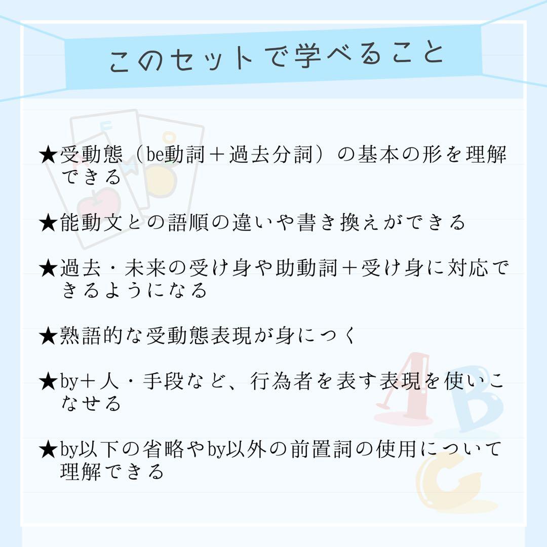 【中2フルパッケージ】単元別英文法カード　中学生　テスト　復習　予習　参考書