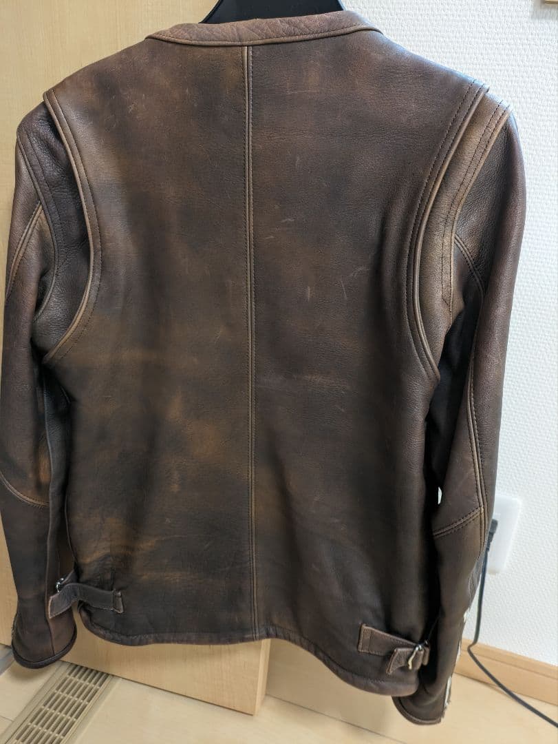 Varde77 レザー シングルライダースジャケット