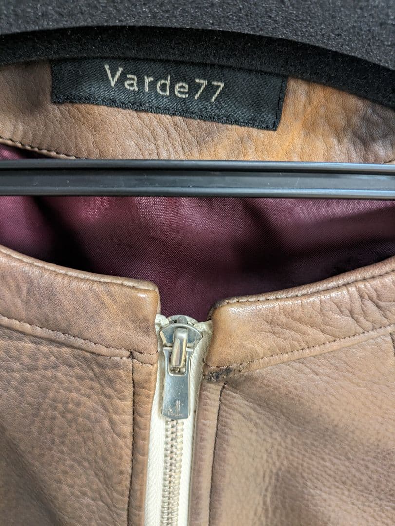 Varde77 レザー シングルライダースジャケット