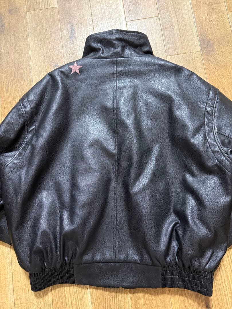 【美品】Xrage ジョジョ　空条承太郎 エコレーザージャケット