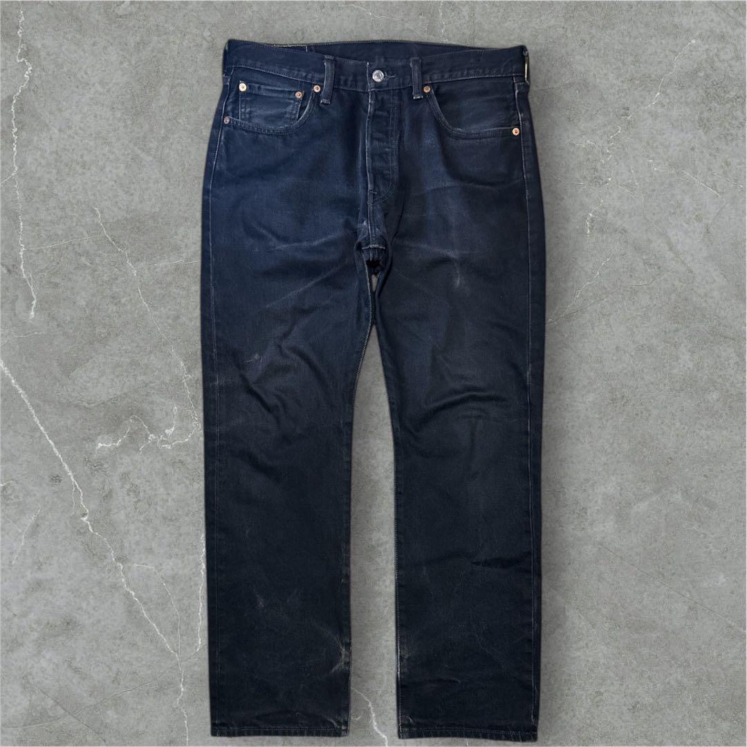 Levi’s 501 後染めブラック W33 L30 雰囲気抜群