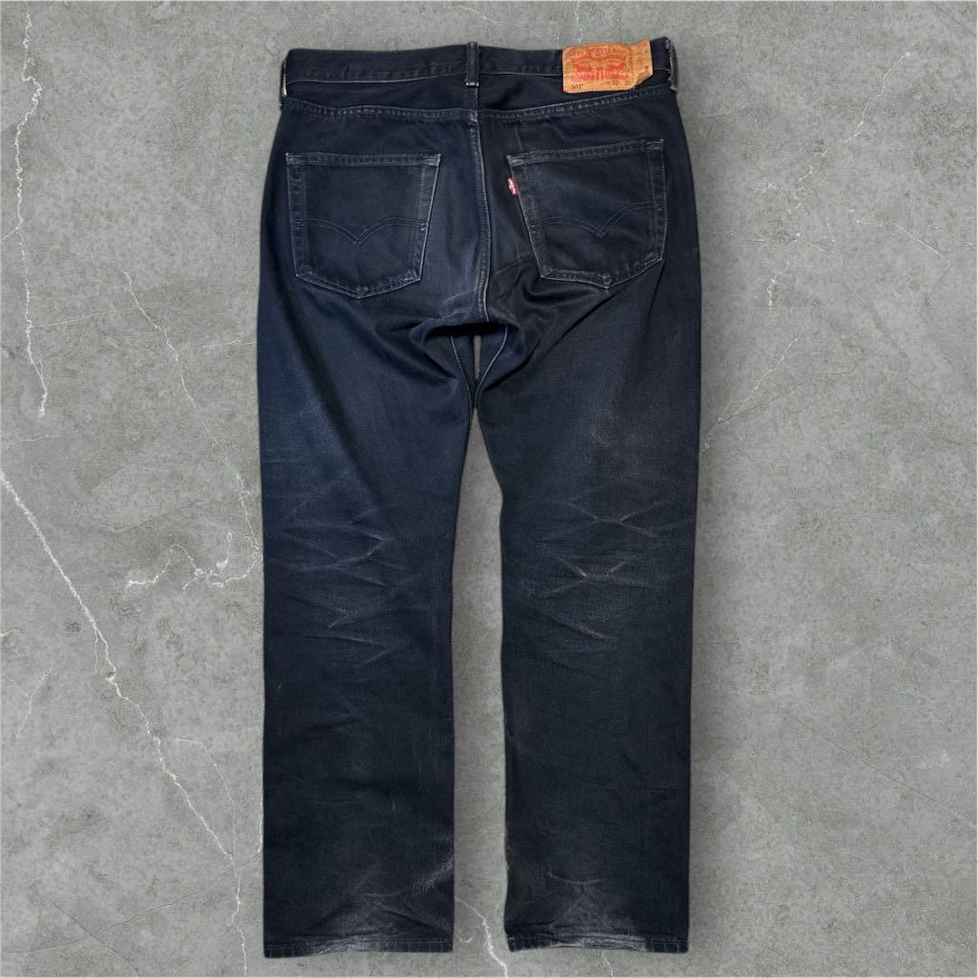 Levi’s 501 後染めブラック W33 L30 雰囲気抜群