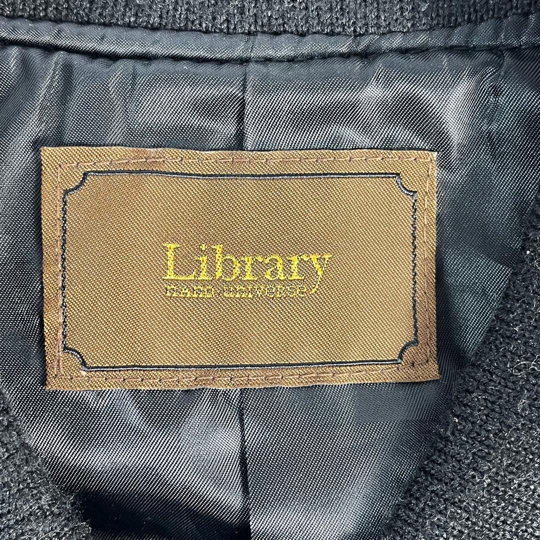 nano universe LIBRARY レザージャケット　牛革　ナイロン