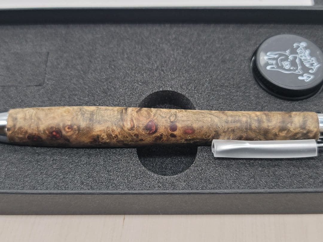 新品　こぶた工房　極上+花梨瘤　青　シャープペンシル0.5