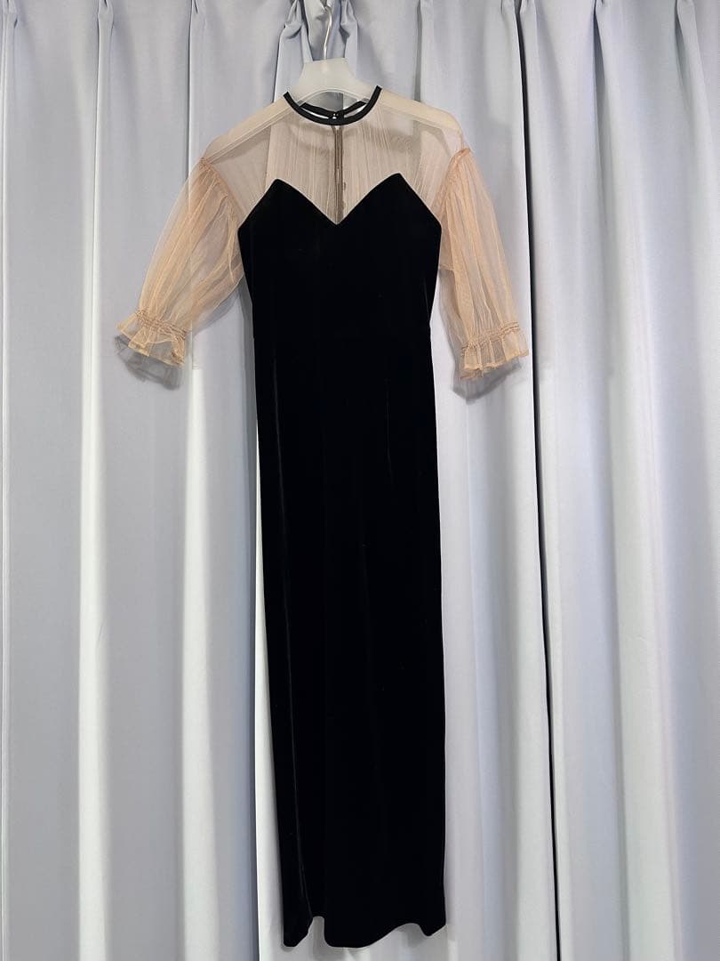 ワンピース Ameri Vintage TULLE SLEEVE TIGHT DRESS