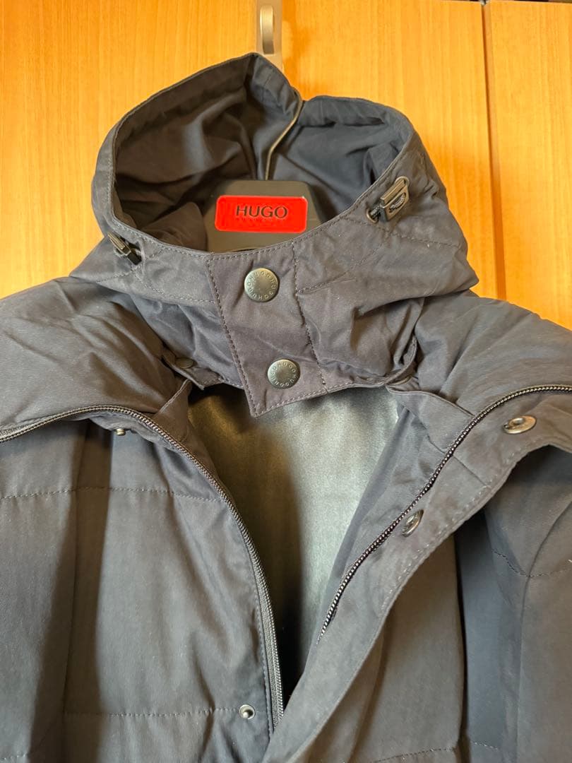 美品：HUGO BOSS（ヒューゴボス）正規品 ベンチコート XL（フード付き）