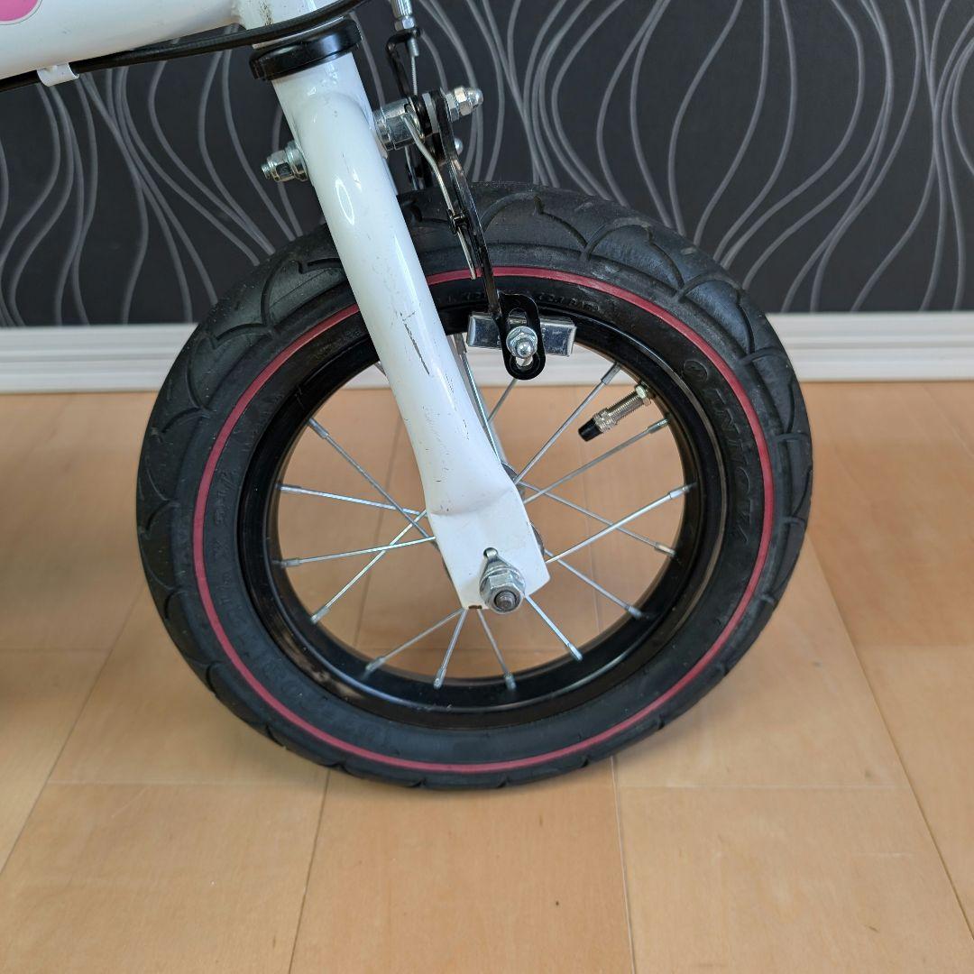 限定カラー へんしんバイク 自転車 ホワイト ピンク