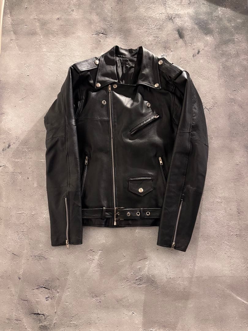 00s archive leather riders jacket y2k 本革
