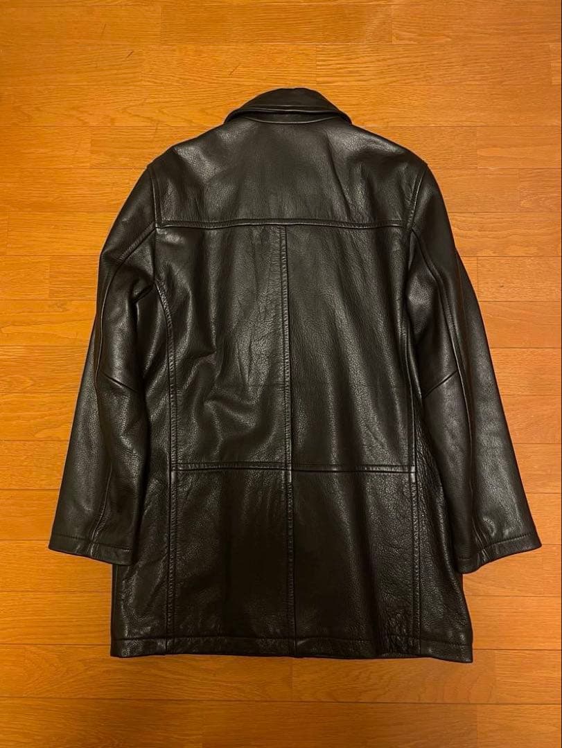 Eddie Bauer レザージャケット レザーコート 牛革 ブラック