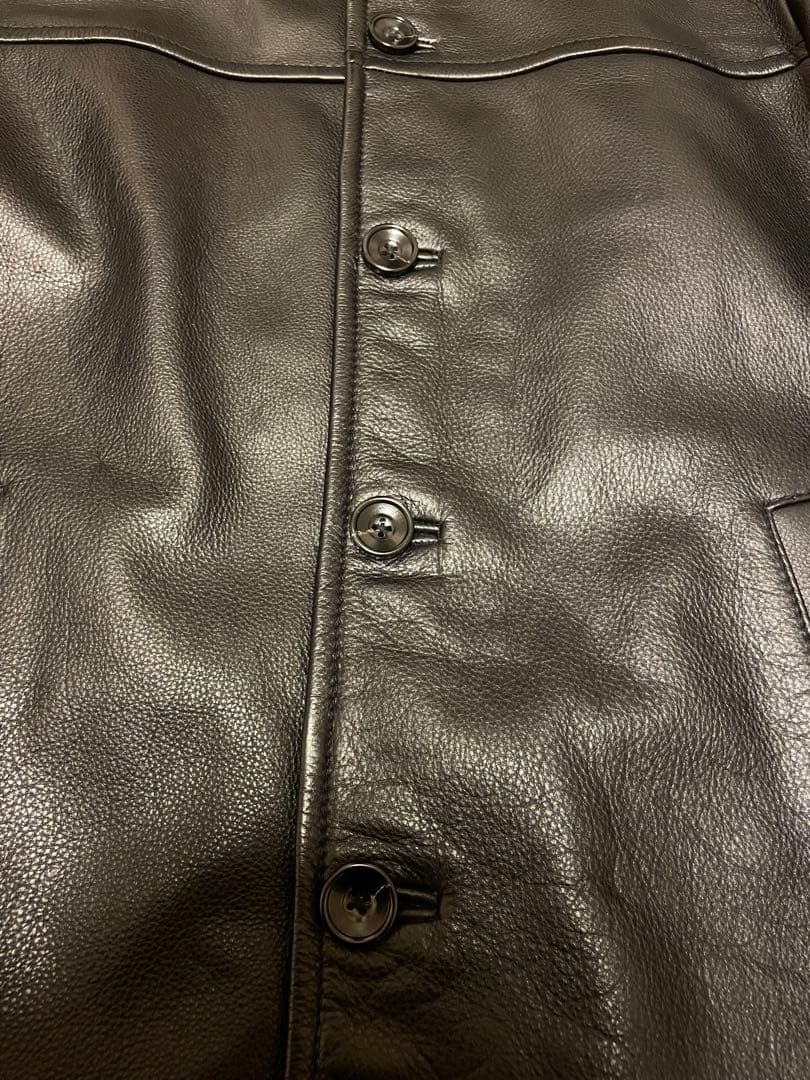 Eddie Bauer レザージャケット レザーコート 牛革 ブラック