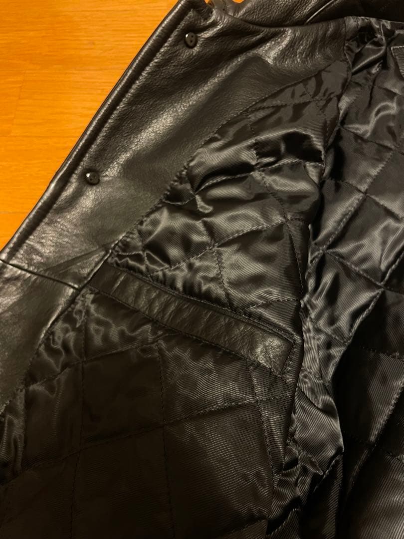 Eddie Bauer レザージャケット レザーコート 牛革 ブラック