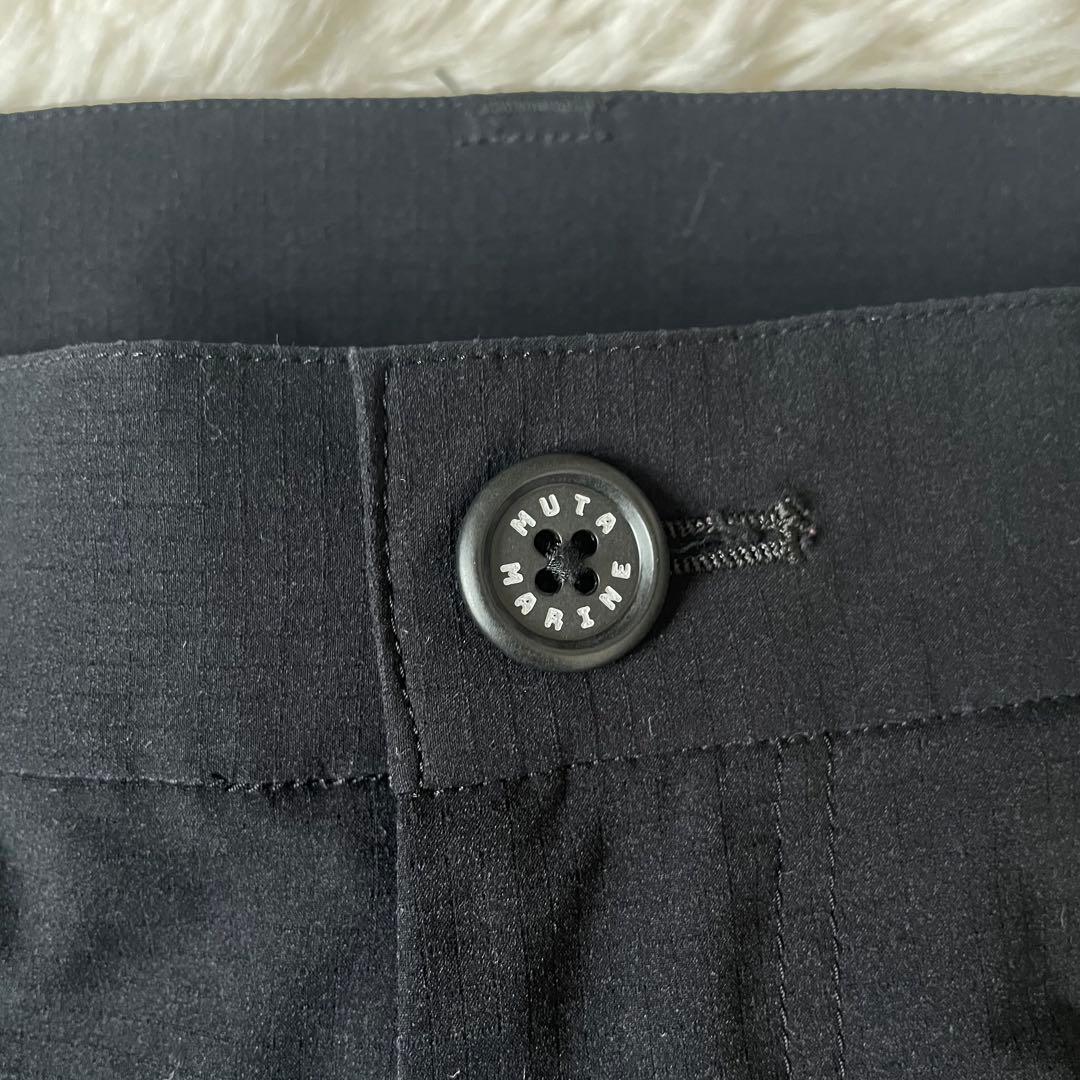 muta MARINE ムータ Dot Air ロングパンツ　黒　サイズ5 ロゴ