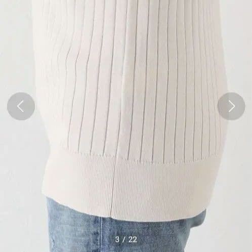 超美品​DeuxiemeClasseドゥーズィエムクラスリブニットベスト綿フリー
