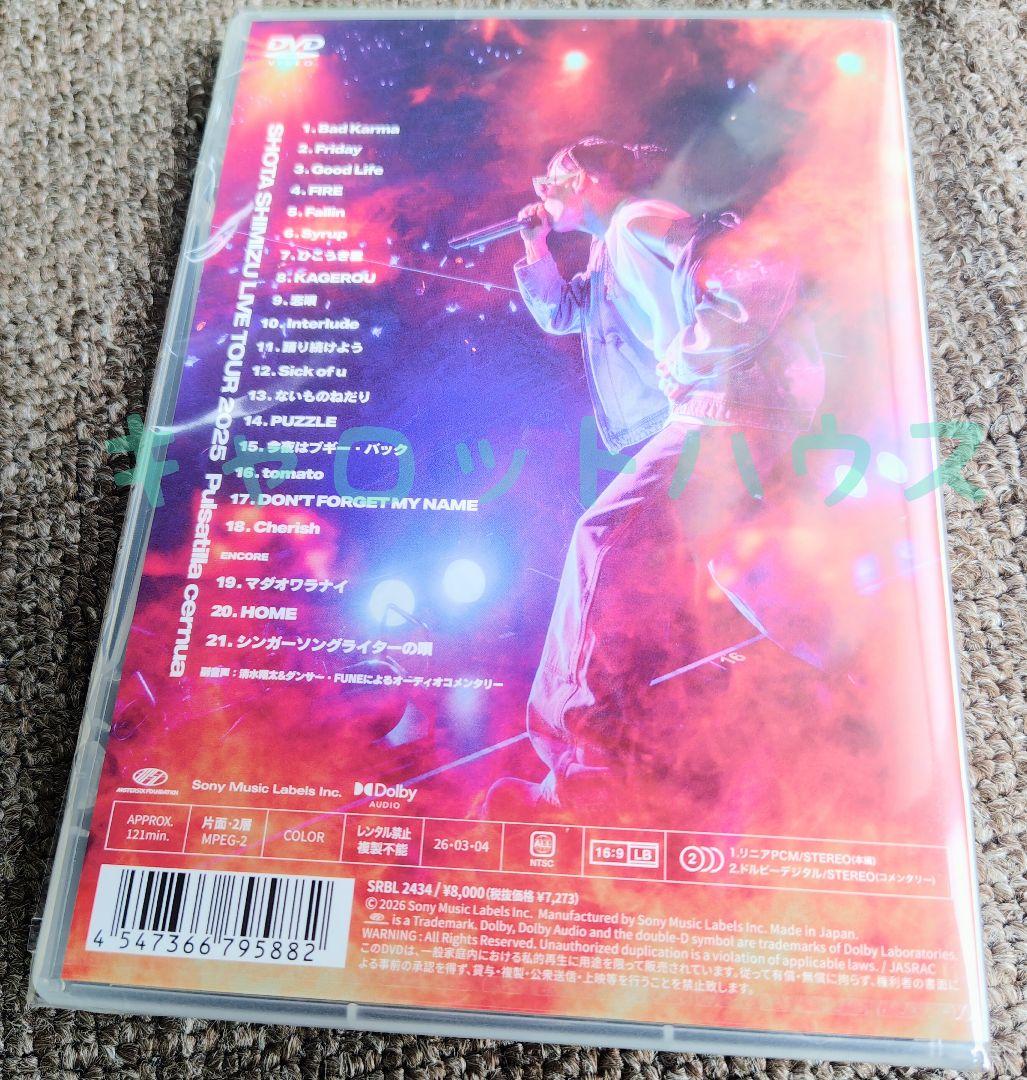 清水翔太 ライブ 2025 DVD Pulsatilla cernua