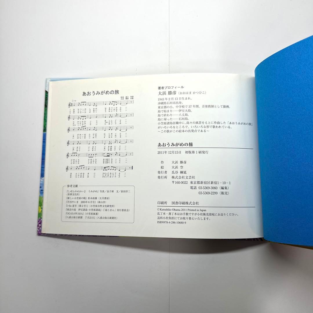 【2点購入150円引】あおうみがめの旅　大浜勝彦　大浜空