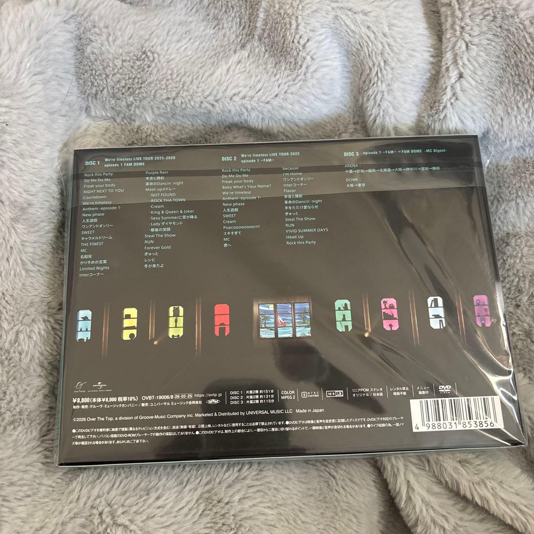 【新品未開封】timelesz 初回限定盤DVD FAM DOME