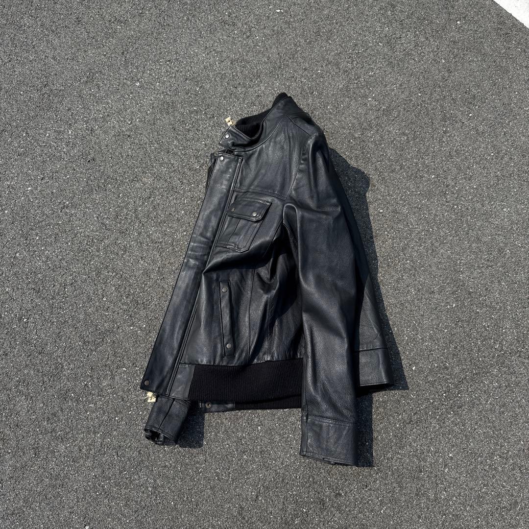 ジャケット・アウター 00s dark wear archive leather jacket