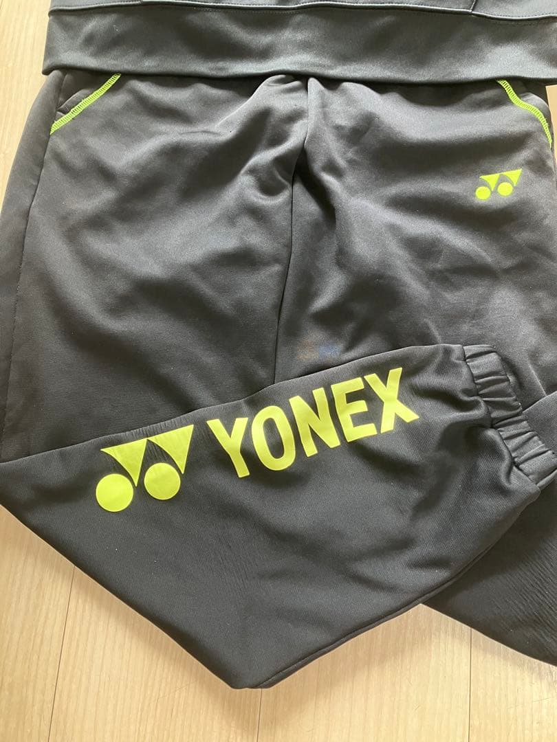 YONEX ヨネックス セットアップ パーカー パンツ M ブラック イエロー