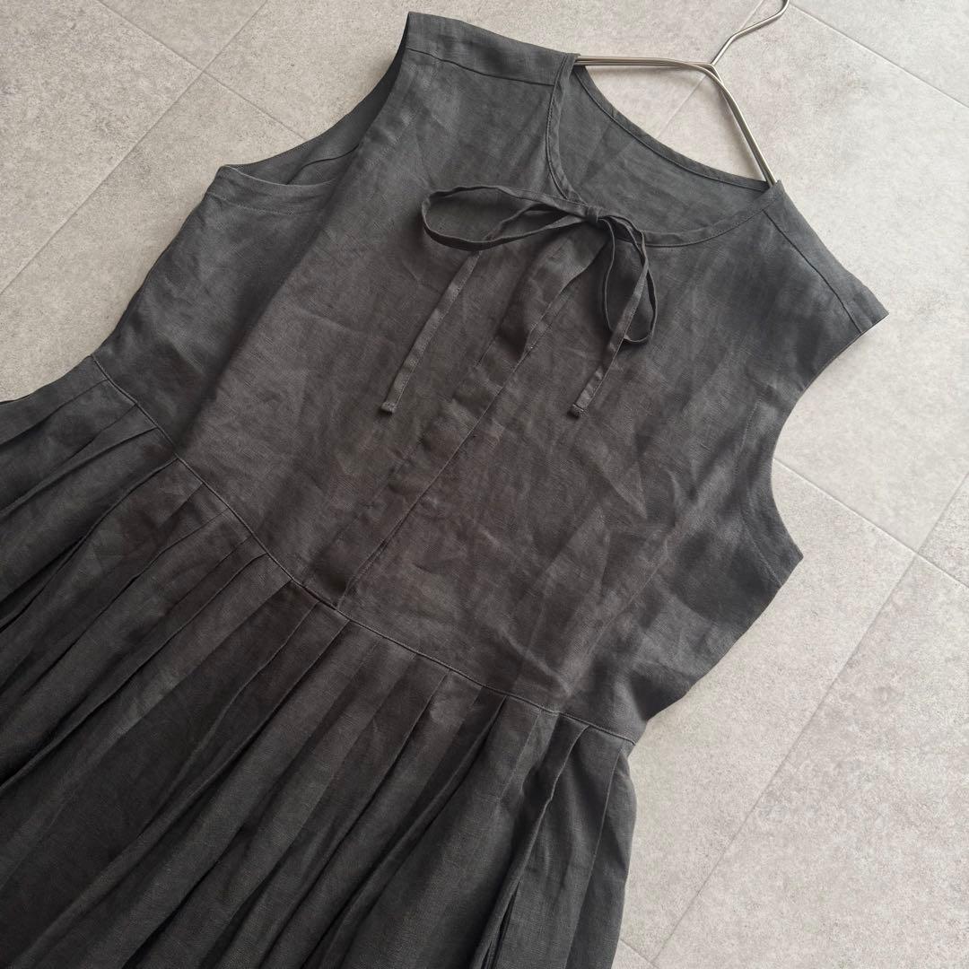 House of Lotus 24SS サークルレースリネンワンピース　M