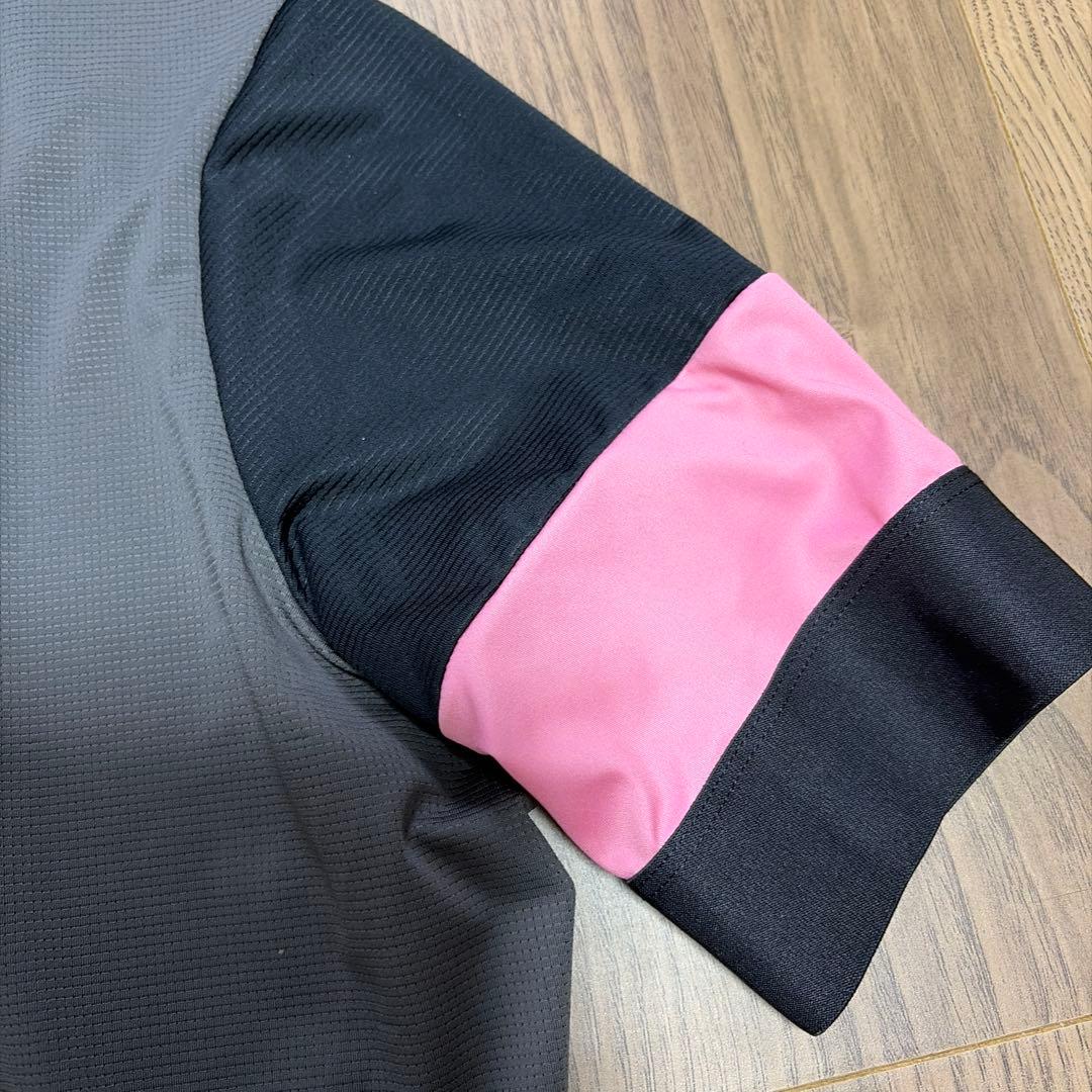 ラファ rapha プロチームトレーニングジャージ　メンズMグレイ×ピンク