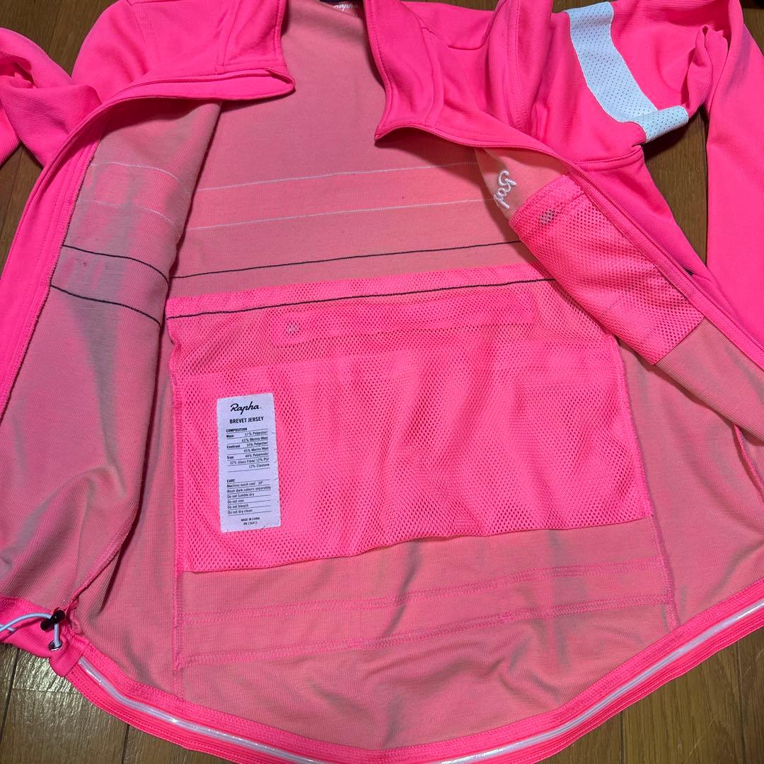 Rapha ピンク サイクルジャージ フルジッパー