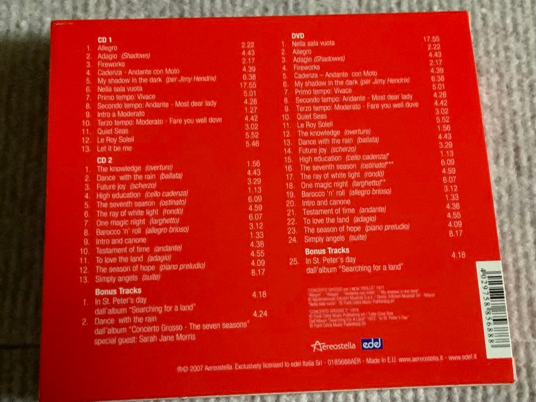 ニュー・トロルス★ コンチェルト・グロッソ・トリロジー・ライヴ2CD+DVD