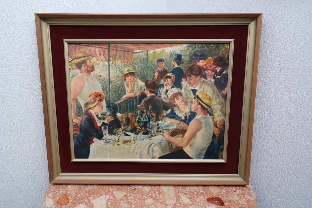 ルノワール 油彩画 舟遊びの昼食
