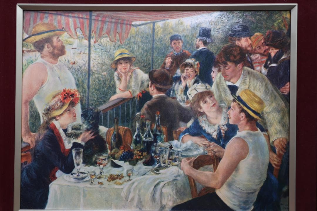 ルノワール 油彩画 舟遊びの昼食