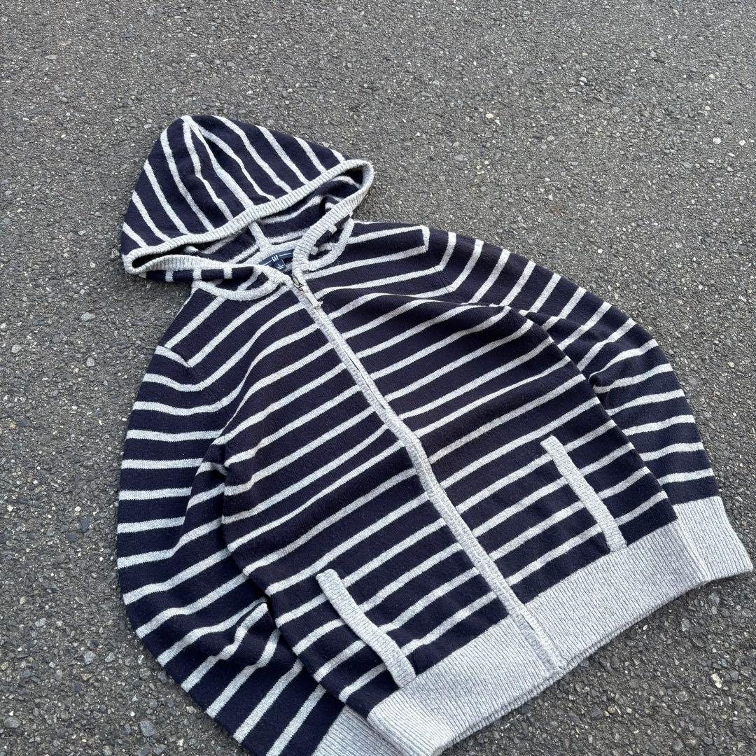 00s oldgap 希少 ボーダー ニット ジップパーカー シティーボーイ