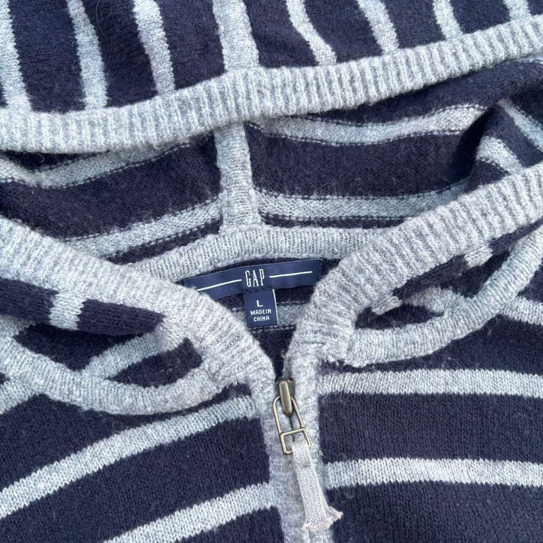 00s oldgap 希少 ボーダー ニット ジップパーカー シティーボーイ