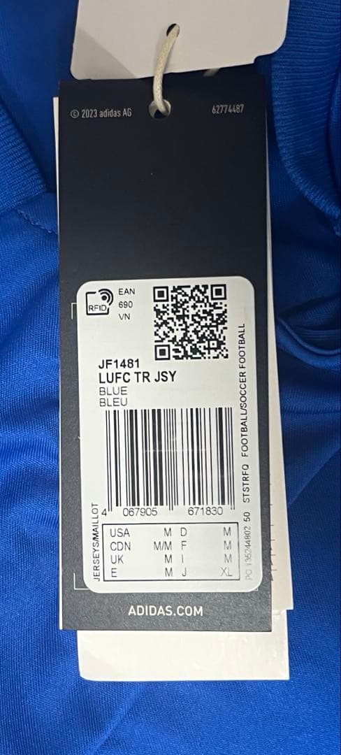 adidas リーズユナイテッド　サッカー　トレーニングシャツ　プラシャツ　新品