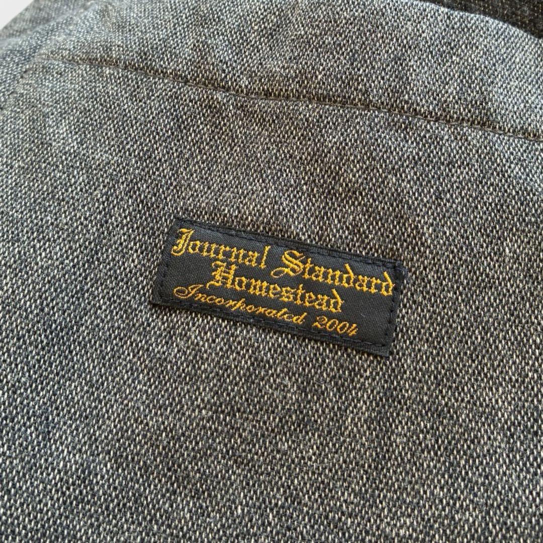 J.S STEAD ショップコート L 黒シャン ごま塩