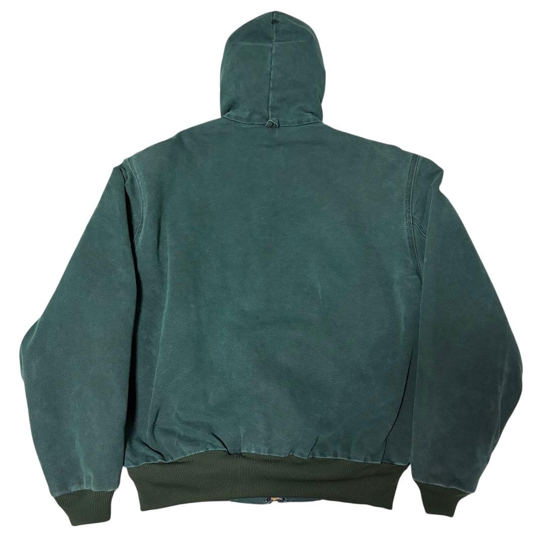 90s USA Carhartt アクティブジャケット サイズL グリーン