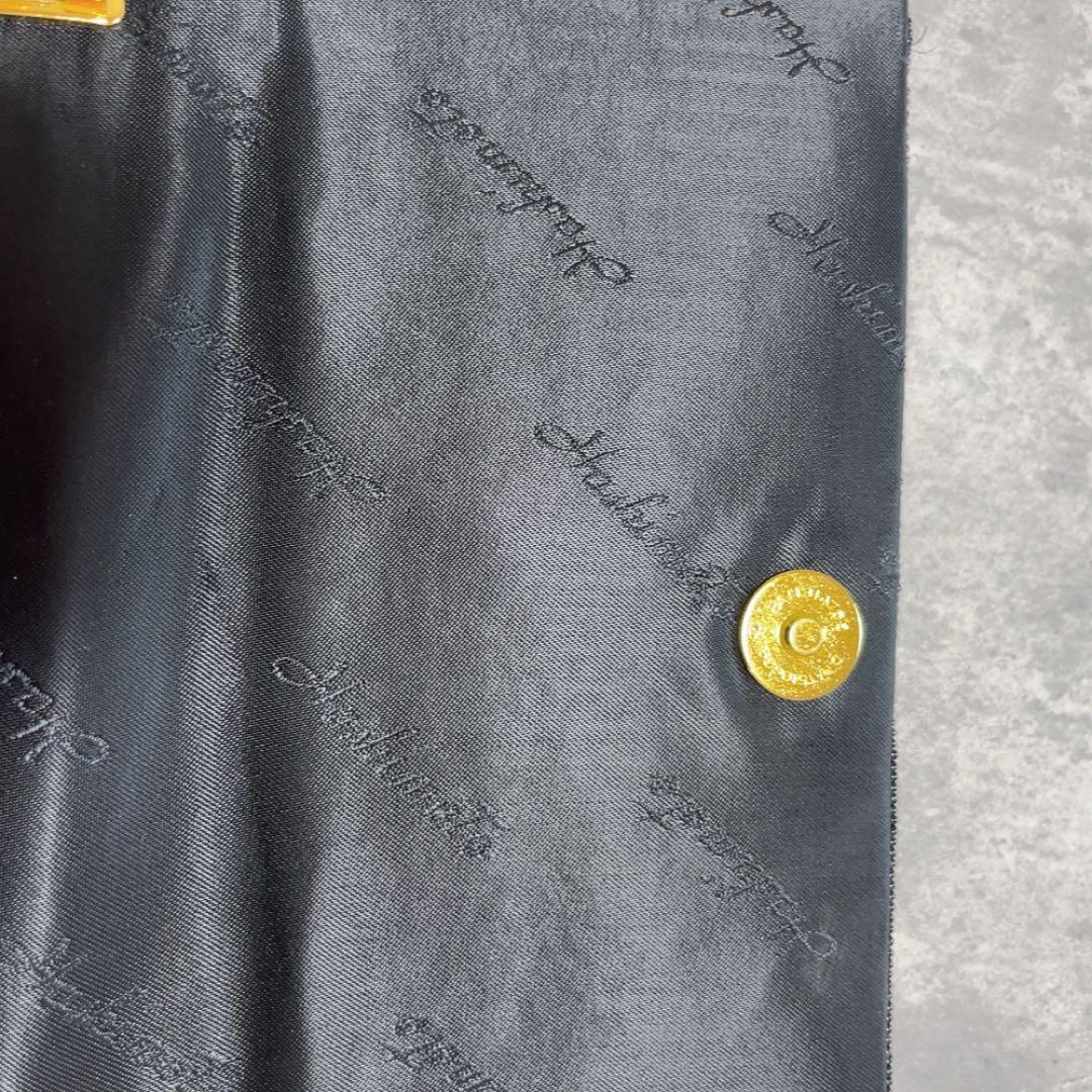 美品 ルミーはしもと ビーズバッグ パーティーバック ショルダー 黒 ゴールド