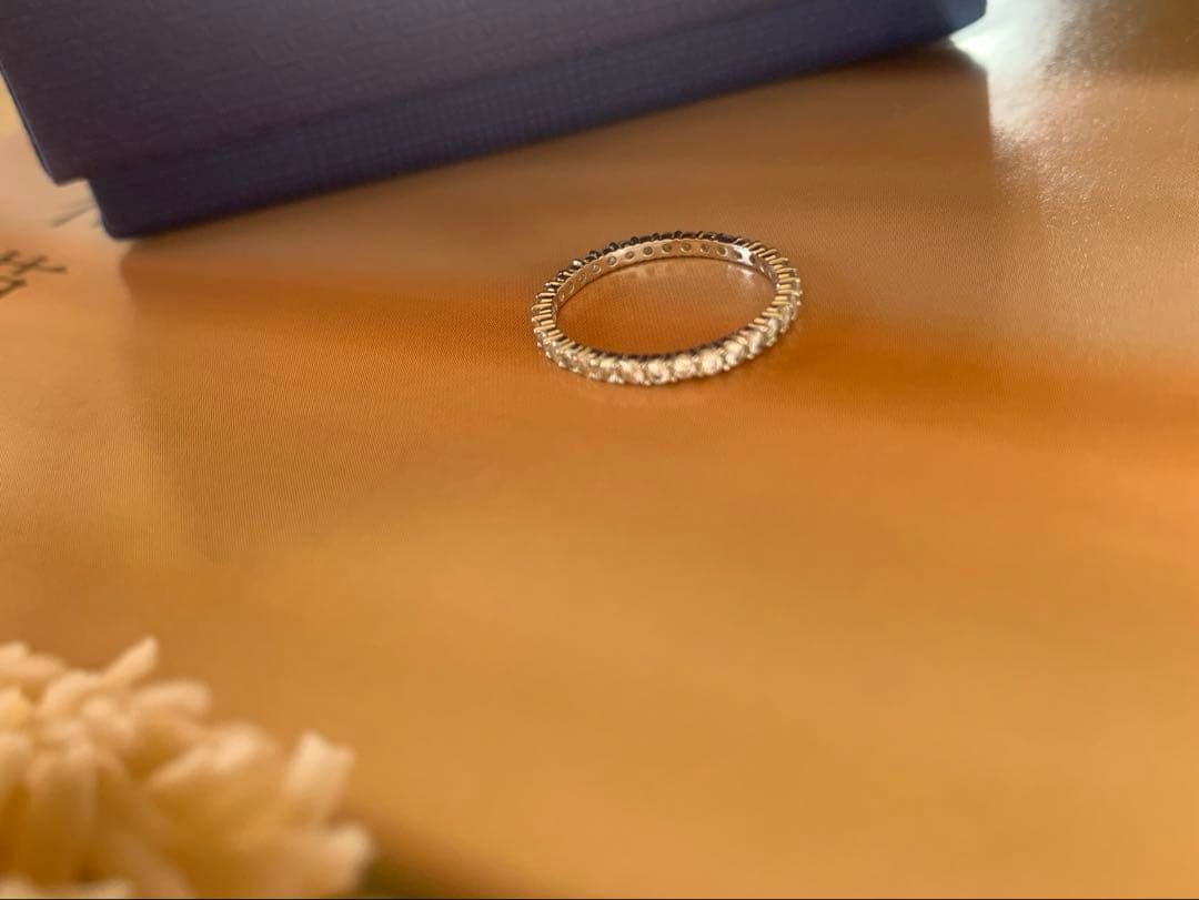 スワロフスキー　Swarovski フルエタニティリング　シルバー