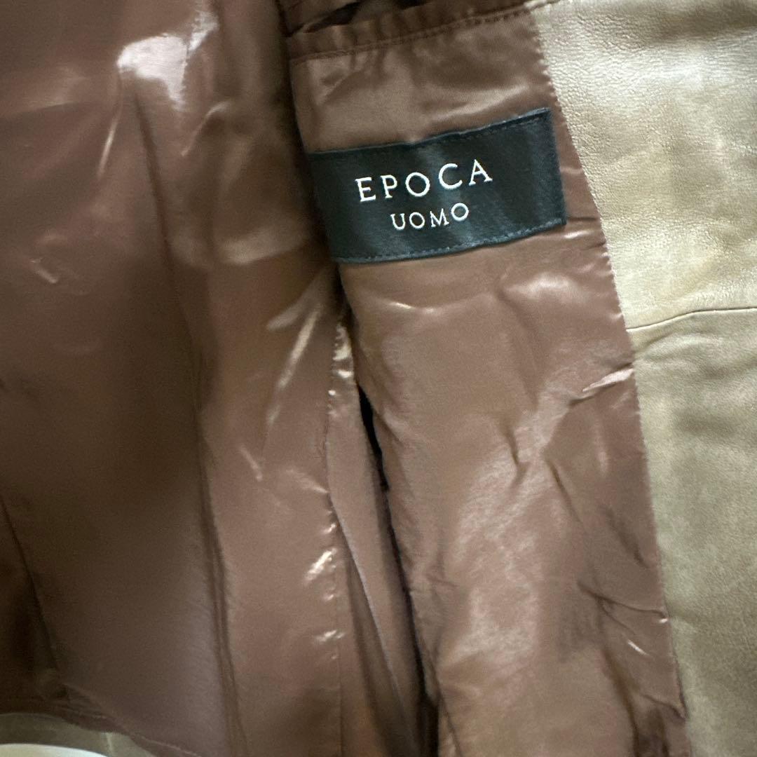 EPoca Uomo レザージャケット ITL 46 ブラウン