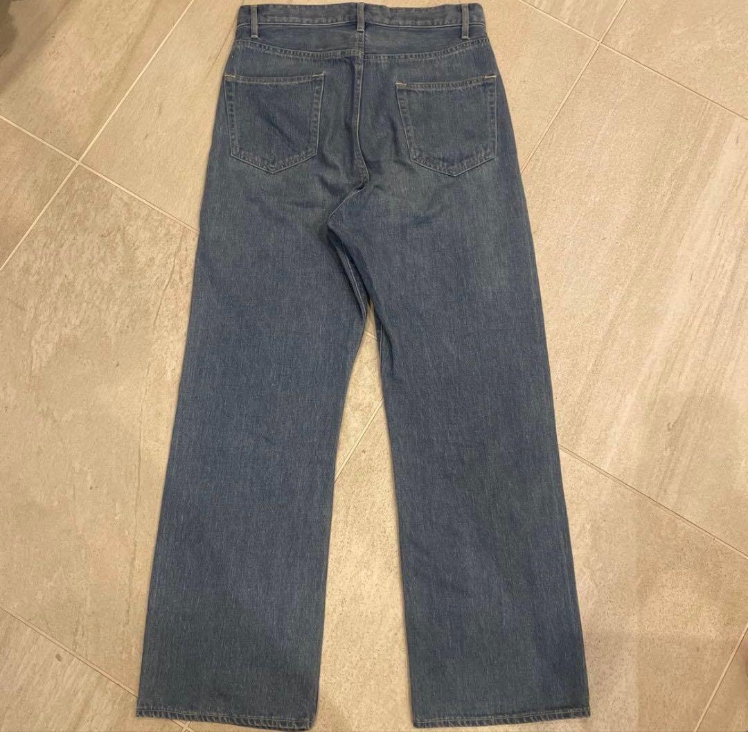パンツ auralee selvedge faded light denim pants