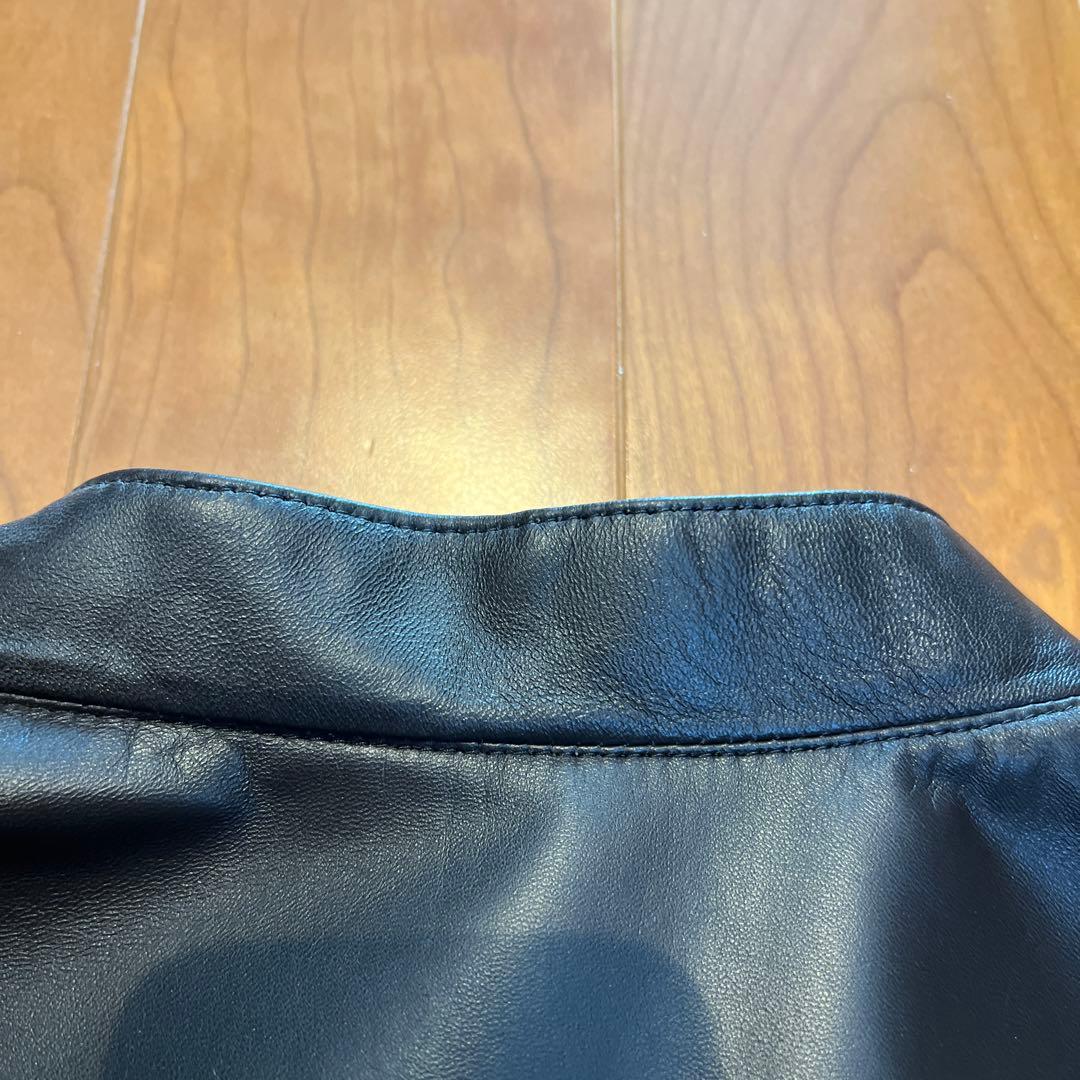 【希少】バーバリーブラックレーベル ラムレザー　ライダースジャケット　Mサイズ
