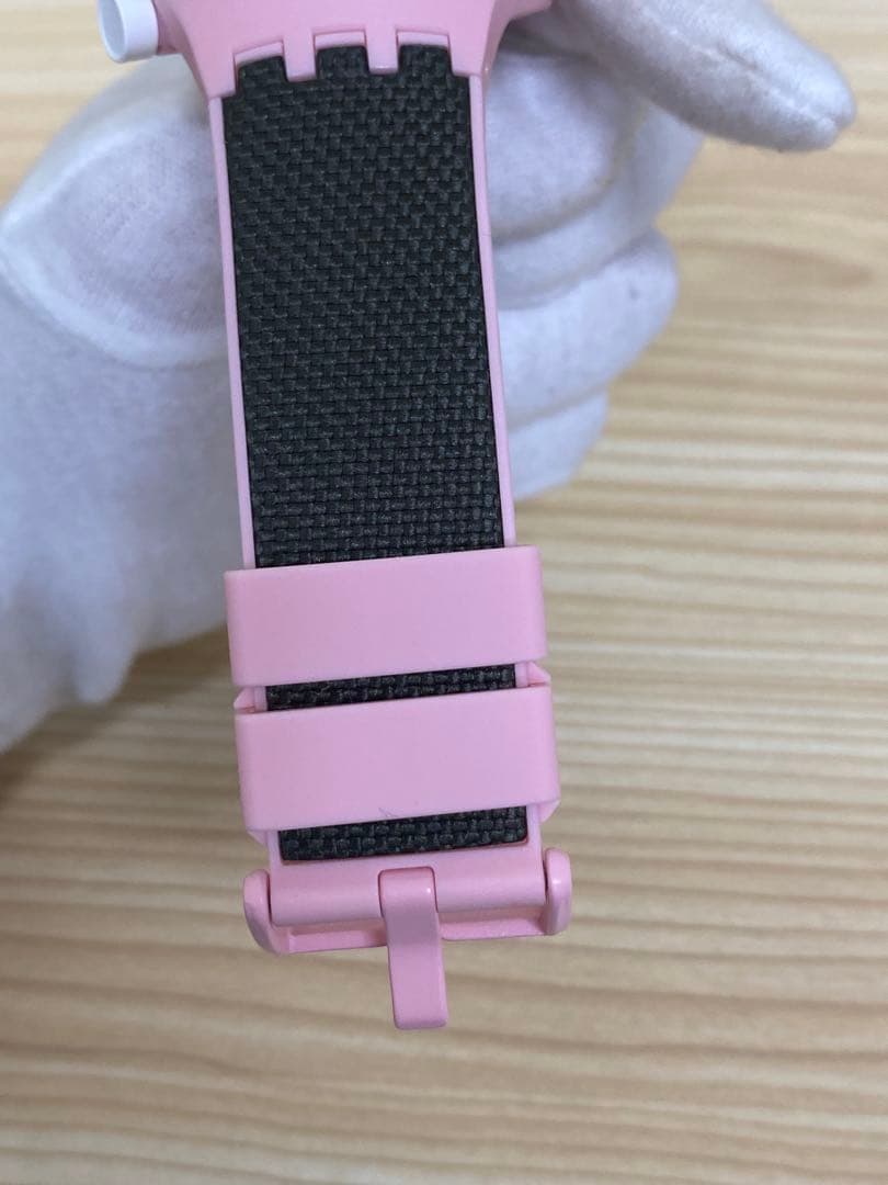 【WR】Swatch ピンク SB05P100 MISTY CLIFFS稼動品