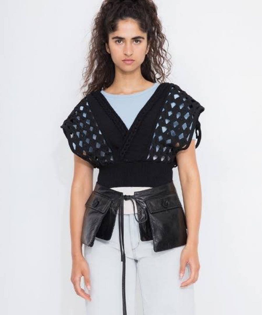 【新品】leinwande Braid Knitted Top ブラック