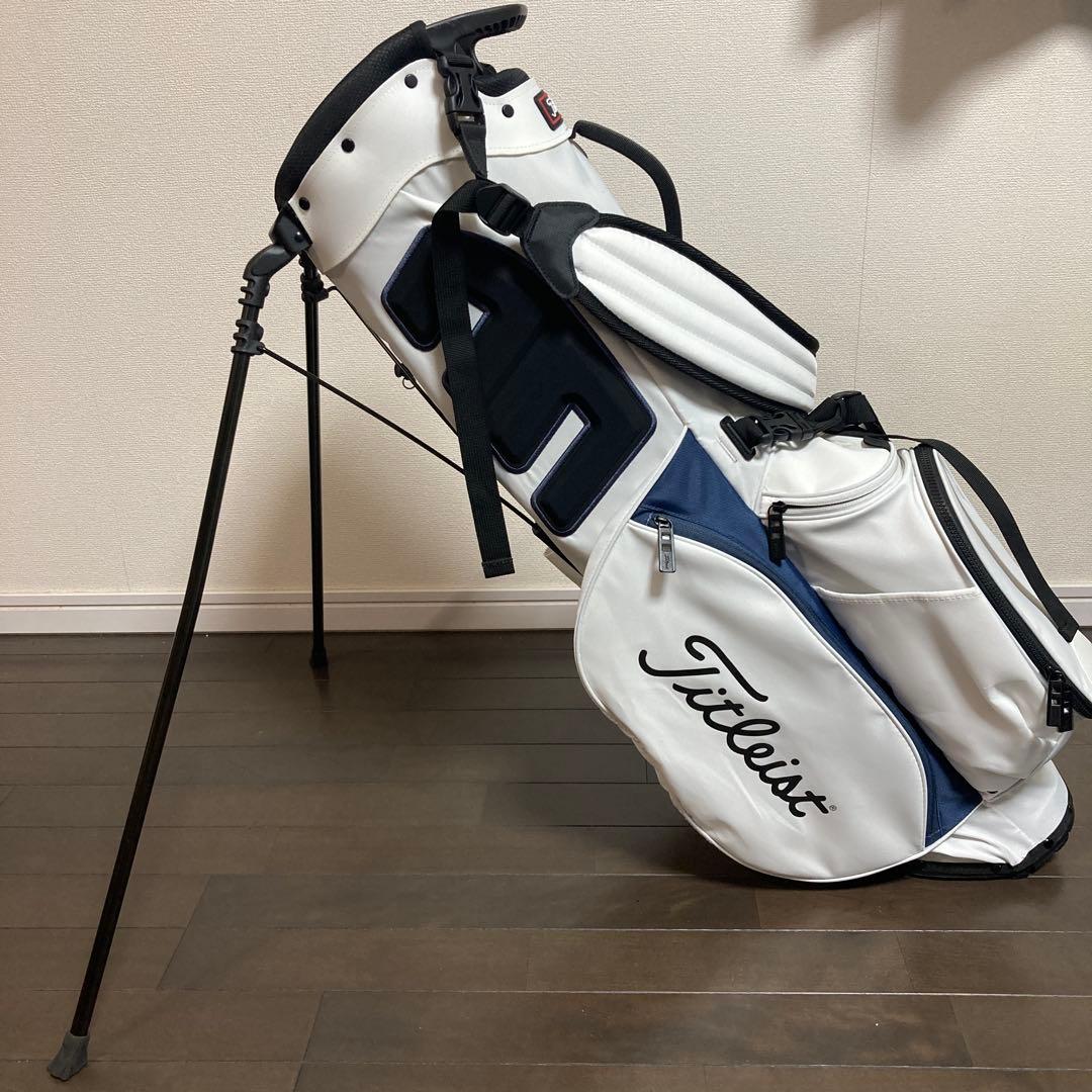 Titleist キャディバッグ ホワイト/ネイビー