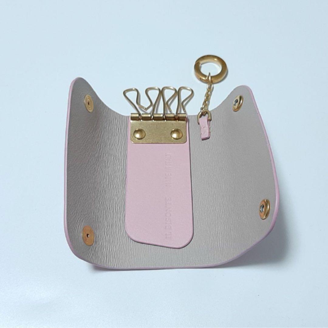 【新品】イルビゾンテ　ILBISONTE　キーケース　ピンク