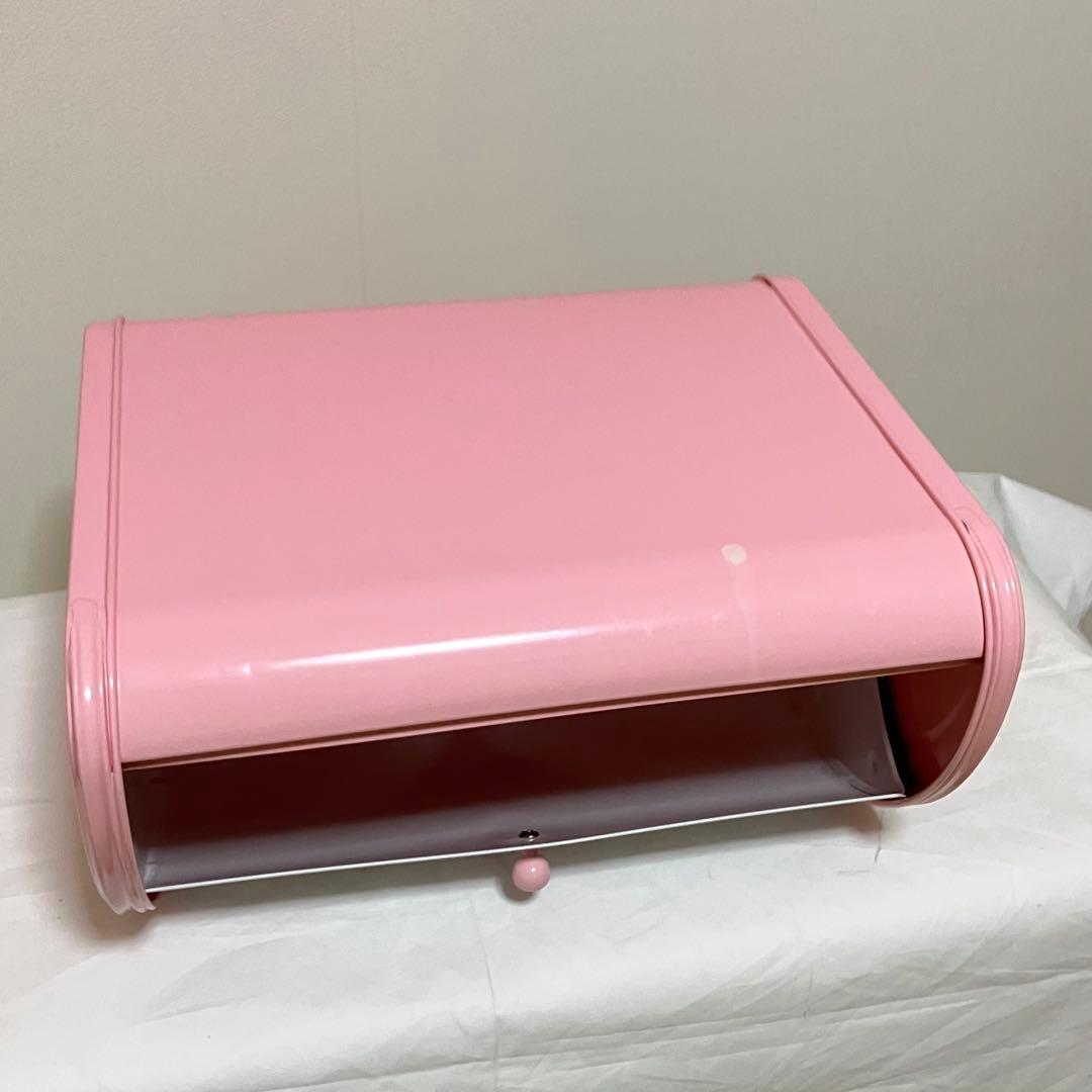 【貴重・レア】かわいいストロベリー柄♡いちご柄♡ブレッドケース♡ホーロー♡